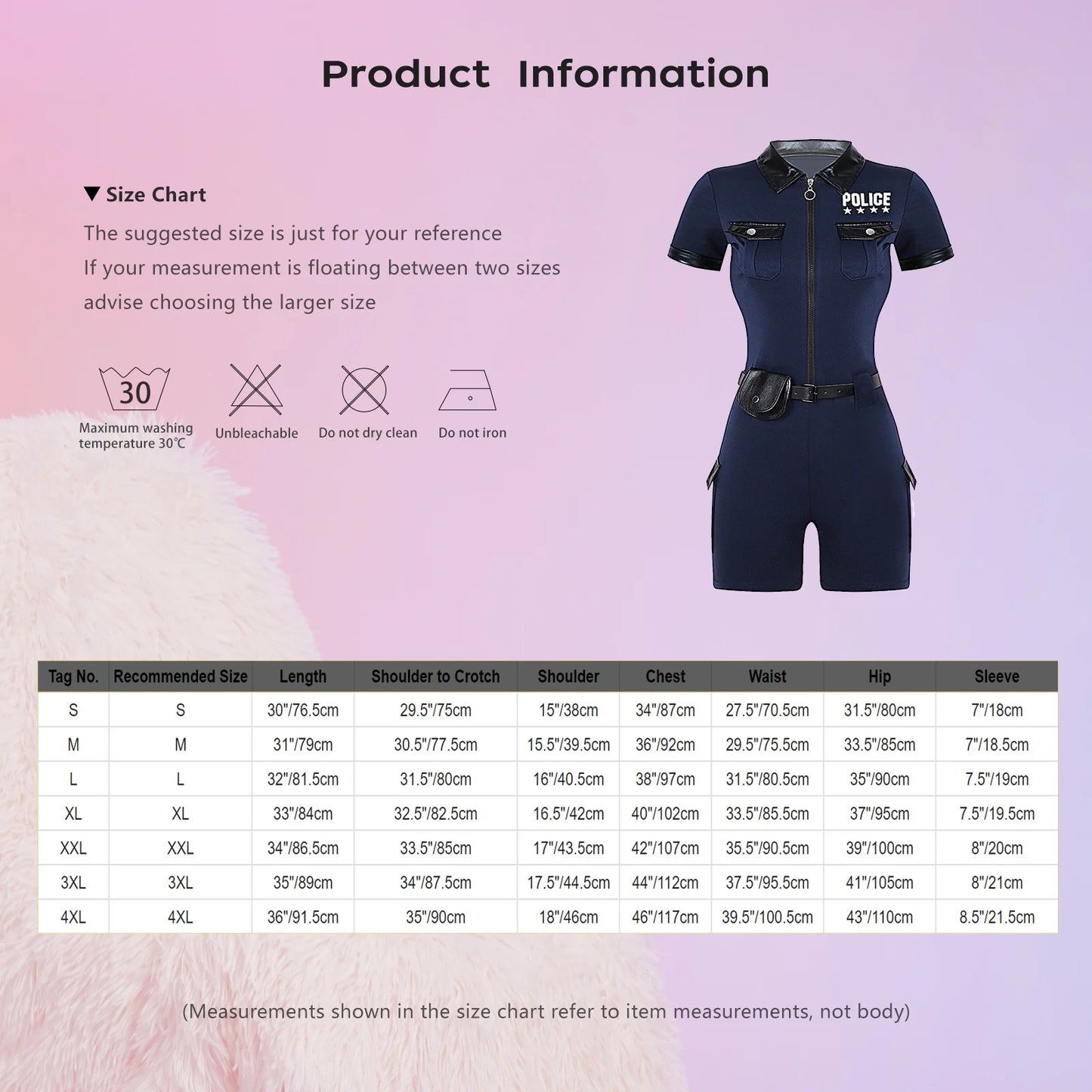 Badass Policewoman Cosplay Jumpsuit TM